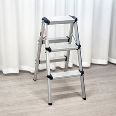 헤임아로 접이식 안전 알루미늄 스텝 사다리, 1개, 3단