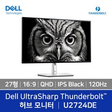 델 QHD 울트라샤프 IPS Black 120Hz 허브 모니터