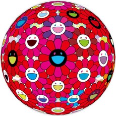 무라카미 타카시 Murakami flower print - red