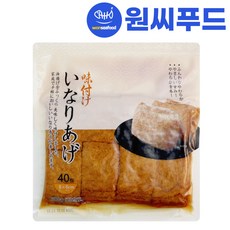 원씨푸드 초밥용 사각조미 유부초밥 40매 900g 마츠다 사각유부 일본식 유부피, 1개