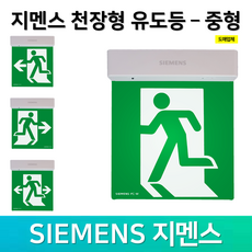 지멘스 천장형 유도등 중형 단면 양면 / 지멘스 유도등 / 천장형 유도등, 2. 지멘스 천장형 유도등 단면 좌방향, 혼합색상, 1개