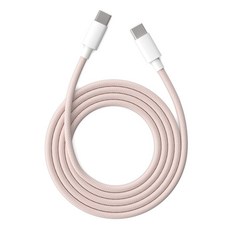 슌키 USB-C 240W 초고속 충전 케이블 아이폰 15 갤럭시 S24 호환, 2개, 핑크, 1.2m