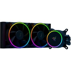 레이저 한보 크로마 RGB 올인원 액체 냉각기 aRGB 펌프 캡 궁극의 AIO 디자인 조용하고 강력한 팬 효율적인 냉각 PWM 컨트롤러 지원 360MM