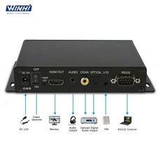 단추 광학 동축 HDMI USB SD 사용자 정의 제어 디지털 간판 광고 비디오 플레이어 박스 MPC1005 풀 HD 1920x1080P RS232, 없음, 5)16mm Metal non led - mpc1080p