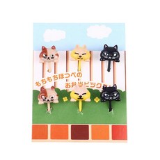귀여운 미니 포크 동물 만화 간식 케이크 디저트 과일 공룡 이쑤, 23.6 pcs, 1개