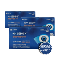 종근당건강 아이클리어 루테인지아잔틴 에이스 눈 노화 집중케어 90일분 아연 비타민함유 500mg, 4개, 90정