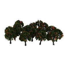 ZLD 20 오렌지 과일 나무 모형 기차 디오라마 정원 과수원 풍경 1 : 300 Z 4cm, 플라스틱, 초록