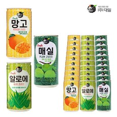 대일 참맑은 망고175&알로에175&매실175ml X 각10개 (총30개) 과일음료 과일캔음료 캔음료묶음 혼합음료, 상세페이지 참조, 175ml