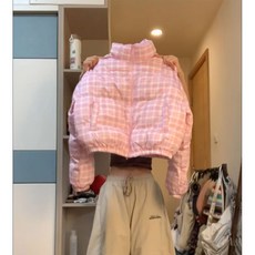 짧은 헤비다운 코트 숏 스타일 숏패딩 두꺼운 외투 견고한 칼라 미국식 패션 재킷 가성비패딩 빵스타일 다운재킷 가벼운 스탠드 여성 겨울용 폭스퍼