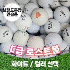 토탈연습장볼 화이트 중고 골프공 로스트볼 C급100알 [주영로스트볼] 토탈브랜드연습장볼 스크린골프 개인연습용볼 C급, 50개, 1개 - 개인스크린골프