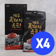 [제주커머스] 제주 흑돼지 육포 80g X 4박스 제주직송, 4개