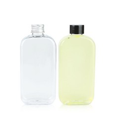 [가인글로벌] 납작페트병250ml+블랙캡 200개 세트, 250ml