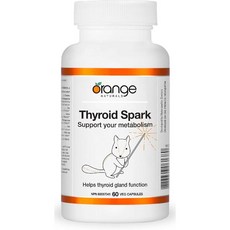 (캐나다 직송) Orange Naturals Thyroid Spark 갑상선 스파크 60 캡슐, 1개, 60정
