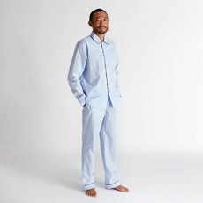 [29CM 단독] 슬리피존스 (U) HENRY PAJAMA SET (END ON END BLUE)