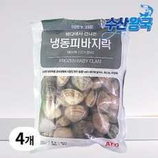수산왕국 피바지락 조개 500g 40/60, 4개