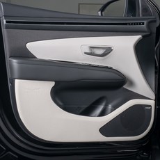 벤딕트 투싼 NX4 튜닝 가죽 도어 커버, 03.글로브 박스, 블랙, 현대
