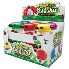 곤충 관찰 확대경 과학 학습완구 교구 어린이집 유치원 현장학습 Learning Resources Primary Science® Big View Bug Jars, 12개 1세트