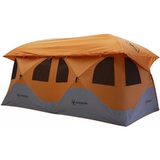 Gazelle T8 GT800SS 팝업 포터블 캠핑 허브 텐트 90초만에 간편하게 인스턴트 셋업 Sunset Orange 8명 가족 오버랜딩 :, 단일옵션, 단일옵션