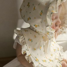 [출산 백일 선물]베베온리앙 루나벨르 턱받이&보넷 세트 출산 백일 선물]루나벨르 턱받이&보넷 세트