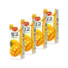 델몬트 망고드링크190ml 4팩 대용량음료, 190ml, 4개