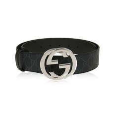 [Gucci]인터로킹 G 버클 GG 수프림 벨트 / 411924 KGDHX 8449