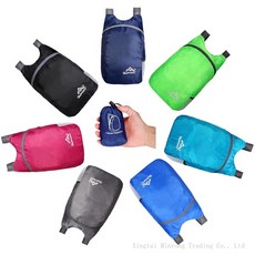 15L 초경량 Packable 사이클링 배낭 방수 야외 스포츠 데이 접이식 가방 남성 여성 하이킹 여행 접는, 블랙