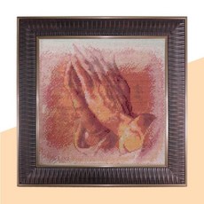 보석십자수액자월넛at-915