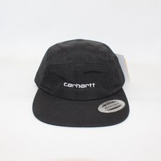 Carhartt 나일론 6패널 캠프캡 여름 선 스크린 볼캡, M（56-58cm）, 검은 색