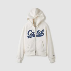 Patch Crop Hood Zip-up(Brushed) / WHMZE4T11F
