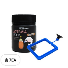이스타 탈각 알테미아 사료 치어전용 40g + 피딩링 사각형, 7세트, 60ml