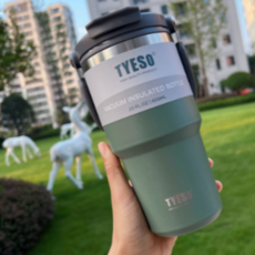 금빛써니 벤티사이즈 보온보냉 텀블러추천 빨대 손잡이 텀블러 750ml, 핸들텀블러750ml(블랙), 1개