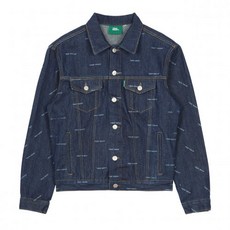 TRIPSHOP 레터링 청 자켓 다크데님 Lettering denim jacket Darkdenim