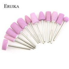 ERUIKA 12pc 세라믹 스톤 네일 드릴 매니큐어 용 전기 비트 매니큐어 교체 ?, 상세내용참조