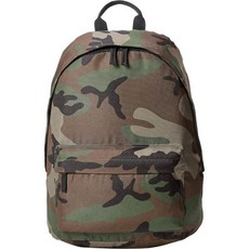 Amazon 베이직 노트북 배낭 통학용 그린 카모플라주, グリーン, 1개