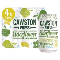 영국 Cawston Press Elderflower Lemonade 코스톤 프레스 엘더플라워 레몬에이드 330ml 4개입 4팩