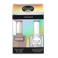 Color Club Magic Attraction 젤 래커 듀오는 05gel843 및 05a843 각 1개 포함 0.5 플루이드 온스 핫템 잇템, High Society #GEL881