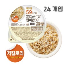 [국내최초 저칼로리 뱃지] 59kcal 발효곤약쌀현미밥39 150g포장, 150g, 24개