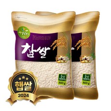 현대농산 국산 찹쌀 1.6kg (800gx2봉), 2개