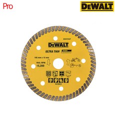 [디월트] DW4724UT / 석재용 다이아몬드날 터보날 4인치 105mm 두께1.2T, 1개