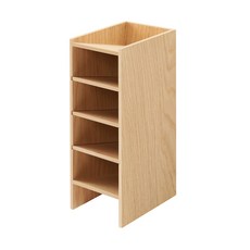 무인양품 MUJI 목제 소품 랙 5단 NCD76A1S, 약W9.2×D12.6×H25.2cm, 1개