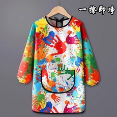 그림 방수 긴 커버 유치원 미술 리버스 드레싱 앞치마, C.Extra large, 1개