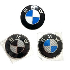 BMW 본넷 트렁크 후드 82mm 74mm 엠블럼 로고 카본블랙