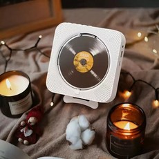 CD플레이어 씨디 시디플레이어 블루투스 벽걸이 탁상용, 블랙 플러그인 모델 + 블루투스 송신기, 909