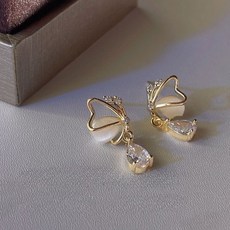 글로리유 14k 골드나비 귀걸이