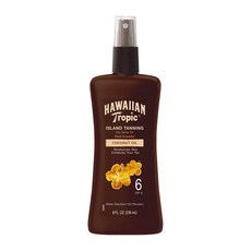 하와이안트로픽 ISLAND TANNING SPF6 236ml 태닝오일 스프레이 Hawaiian Tropic 셀프태닝