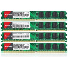 Kuesuny 8GB 키트 2 X 4GB DDR3 1333MHz M PC310600 PC310600U 2RX8 CL9 1.5v 240 PIN 비 ECC 언버퍼드 데스크탑 메모리 R, 4X2G-DDR2 667U