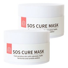 루아스 리셋 SOS 큐어마스크 리얼 진정팩 카렌듈라테라피, 2개, 1개