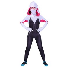 코스프레 코스튬 의상 파티 카니발 복장 마블 슈퍼 히어로 스파이더맨 스파이더 버스 그웬 스테이시 어린이 애니메이션