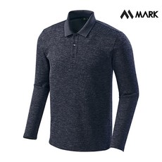 MARK 벌집 기모 카라 티셔츠 네이비 긴팔티 MT-6132, MT-6132_네이비