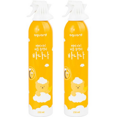 아가드 유아용 베베 비비 버블 클렌저 바나나, 2개, 250ml